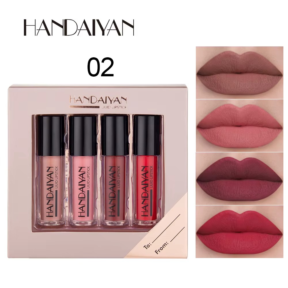 4-Piece Non-Stick Cup Lip Gloss Set