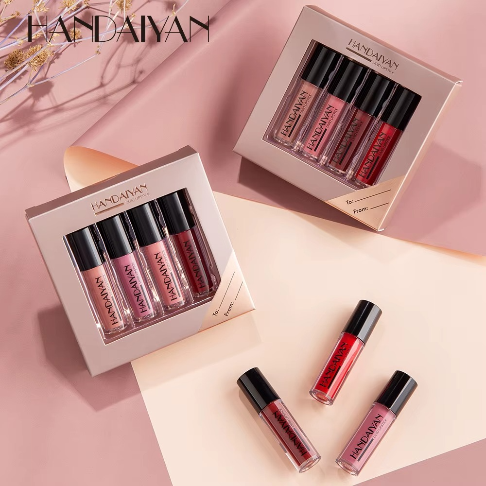 4-Piece Non-Stick Cup Lip Gloss Set