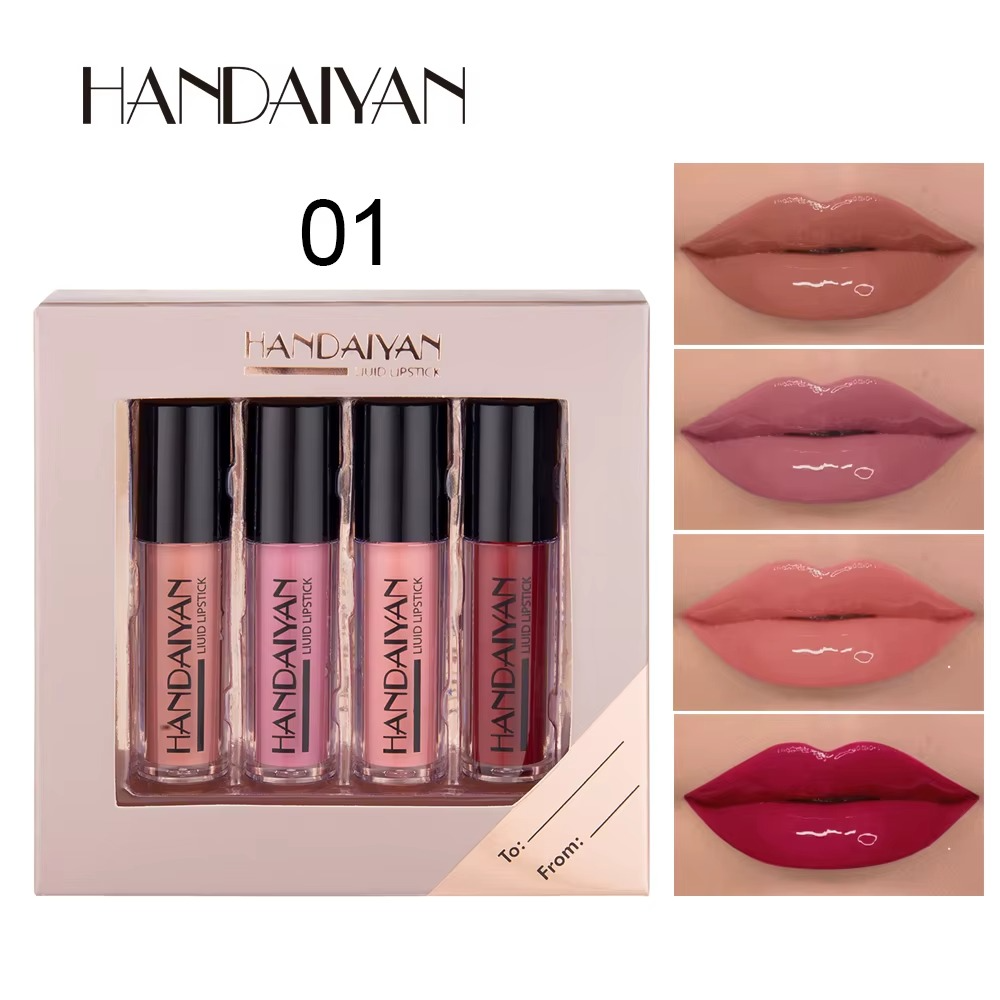 4-Piece Non-Stick Cup Lip Gloss Set