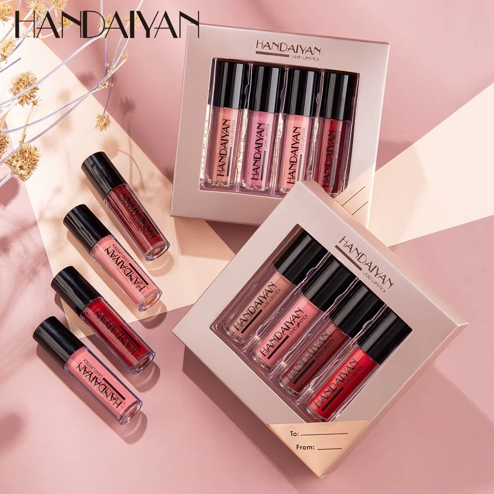 4-Piece Non-Stick Cup Lip Gloss Set
