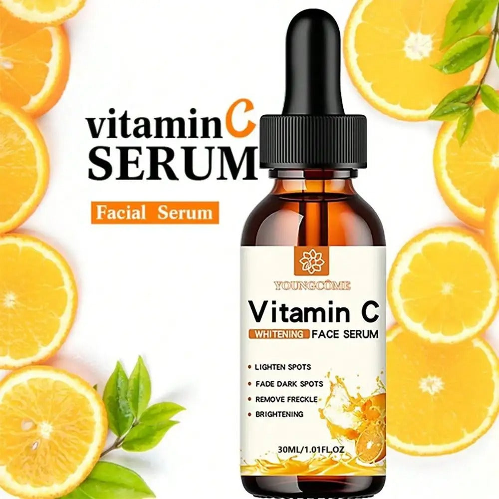 Vitamin C Face Serum with Hyaluronic Acid – Dark Spot Remover & Anti-Aging Moisturizing Essence (30ml / 50ml)