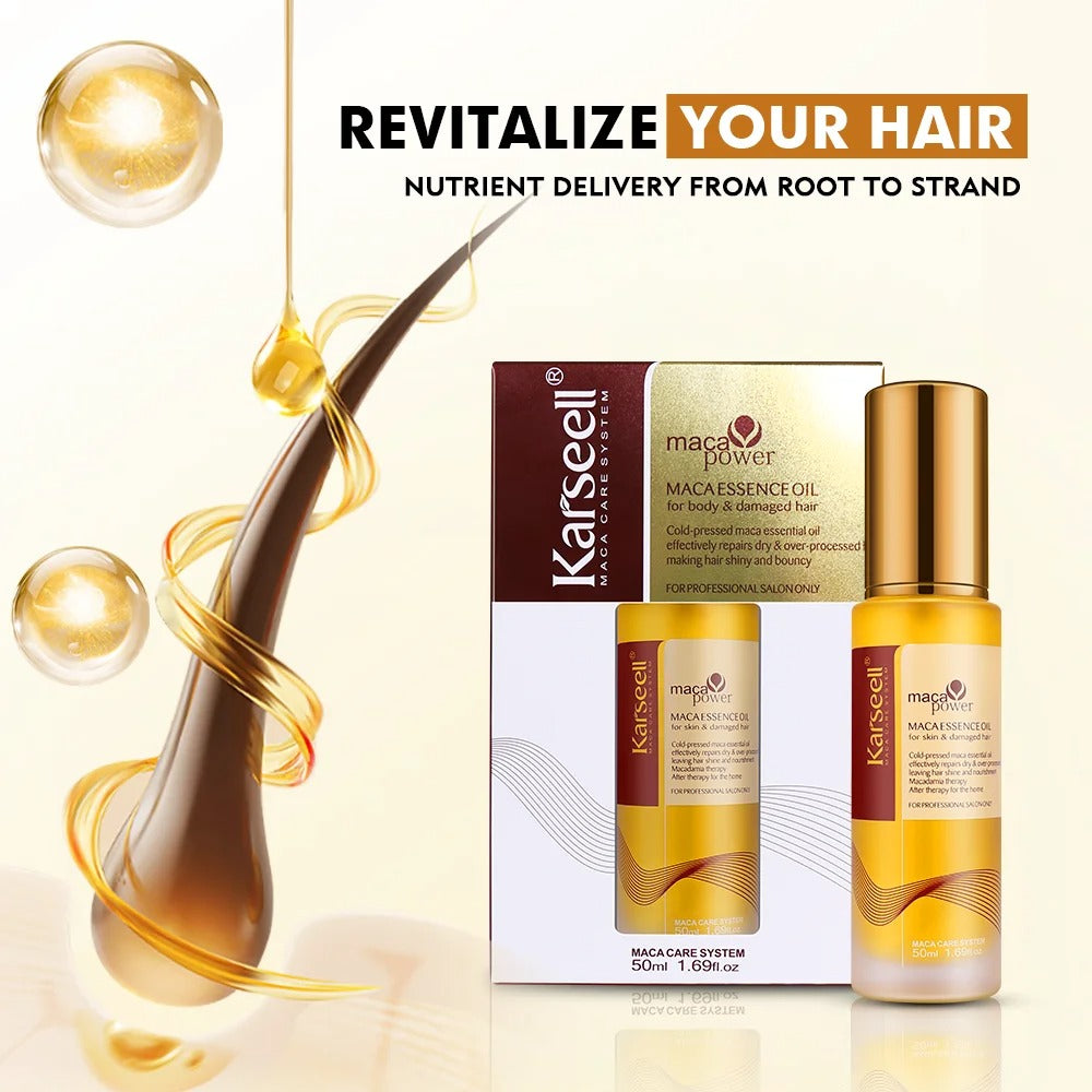 Karseell 50ml Moroccan Argan Oil for Hair Healing Cold Pressed
