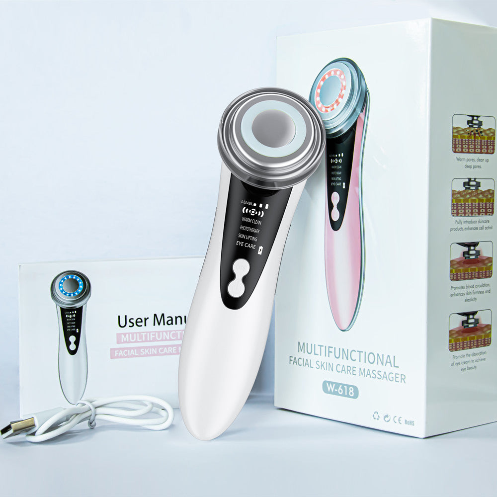 LED Face Massager 5-in-1 – Anti-Aging, Skin Lifting, Wrinkle Reduction