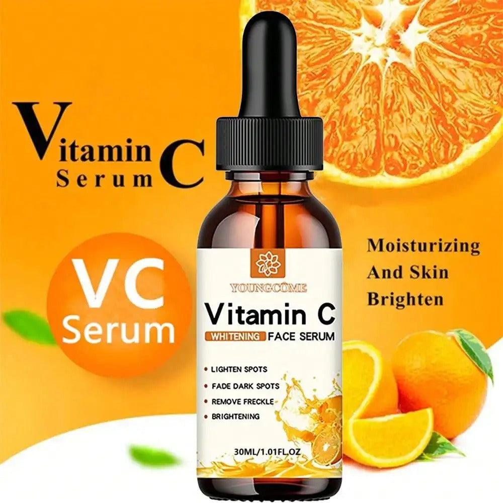 Vitamin C Face Serum with Hyaluronic Acid – Dark Spot Remover & Anti-Aging Moisturizing Essence (30ml / 50ml)