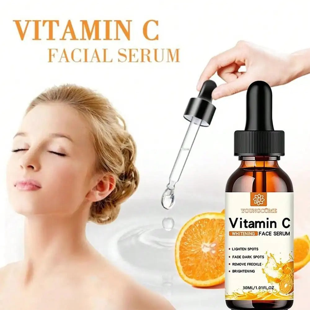 Vitamin C Face Serum with Hyaluronic Acid – Dark Spot Remover & Anti-Aging Moisturizing Essence (30ml / 50ml)