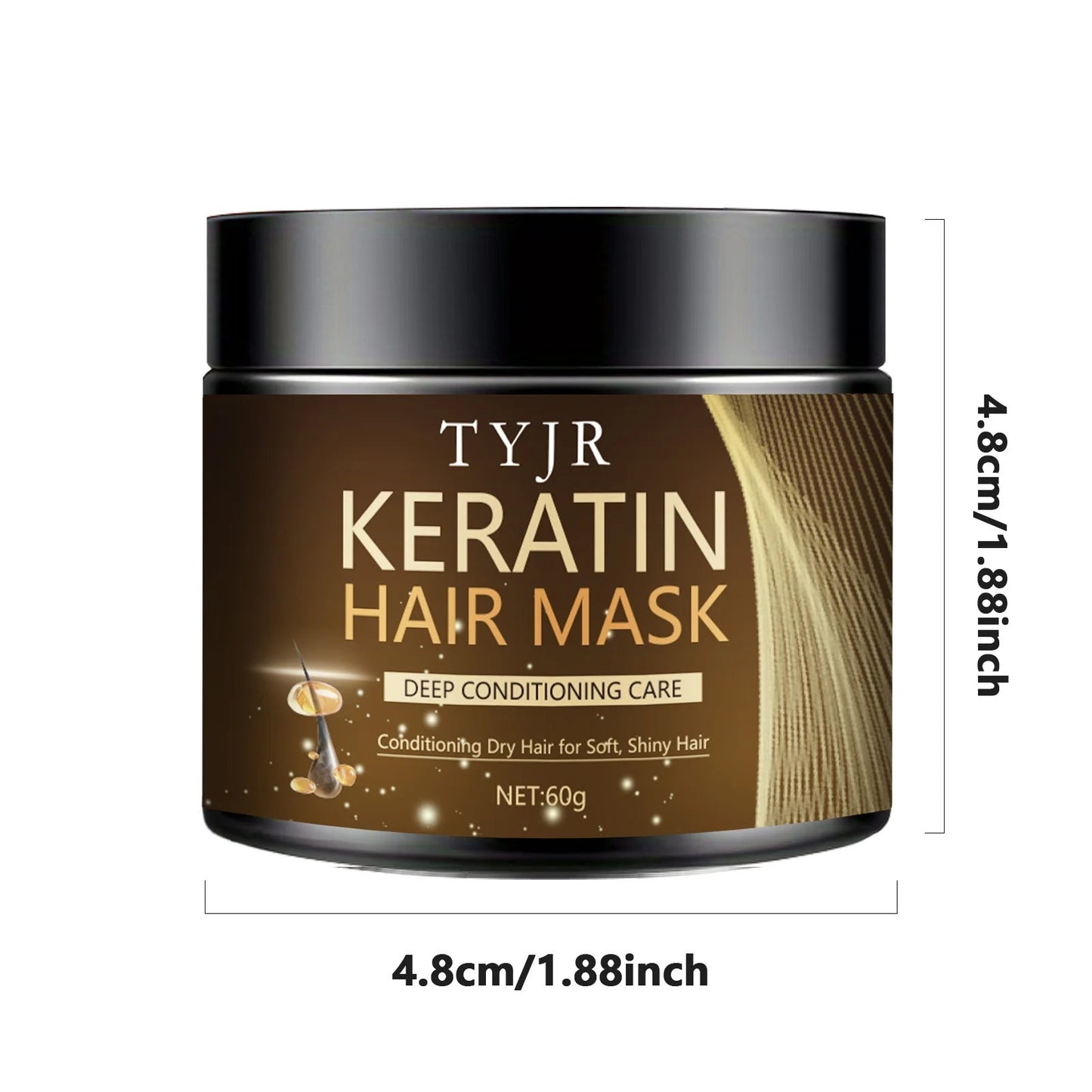 Keratin Hair Mask-Deep Repair & Shine [60g]