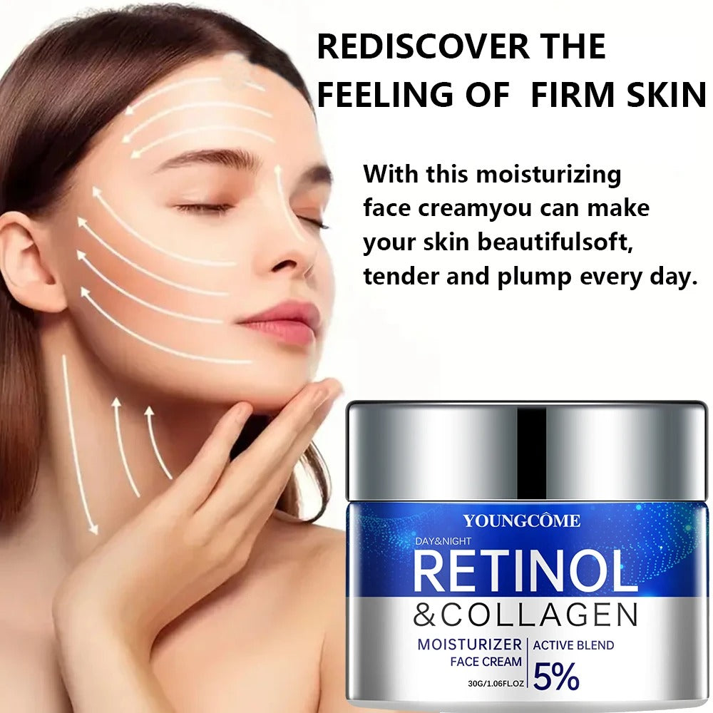 Retinol & Collagen Day & Night Skincare Set – Face Cream & Facial Essence (Buy Separately or as a Set)