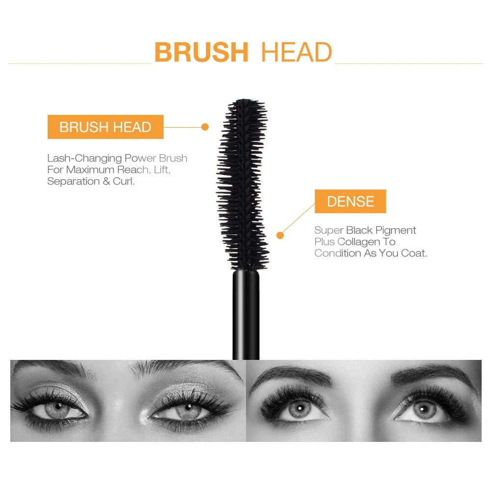 Waterproof Collagen Curling Mascara – Volumizing & Long-Lasting Lash Lift