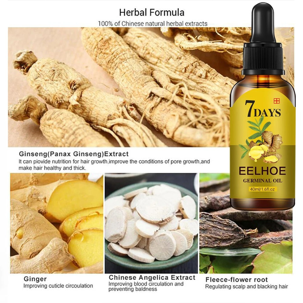 7 Days Hair Growth Oil – Thicker and fuller hair naturally